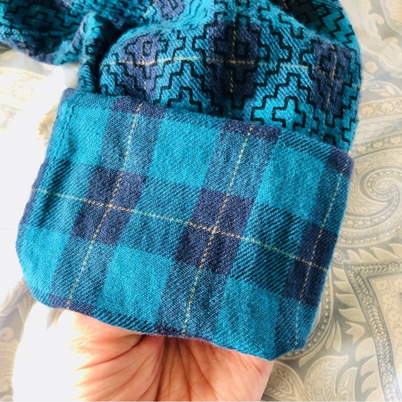 Koto | Urban Outfitters 100% Cotton Flannel Shirt - Picture 7 of 7